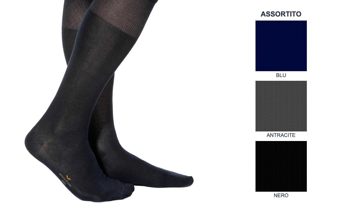 Confezione da 6 paia calze lunghe filo di scozia Armata Di Mare 18200 Unito - Caos Intimo Donna - Uomo - Bambini - Casa - Armata Di Mare