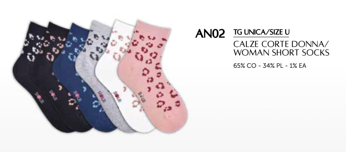 Confezione da 6 paia di calze donna in caldo cotone Sièlei AN02 Animalier - Caos Intimo Donna - Uomo - Bambini - Casa - Sièlei