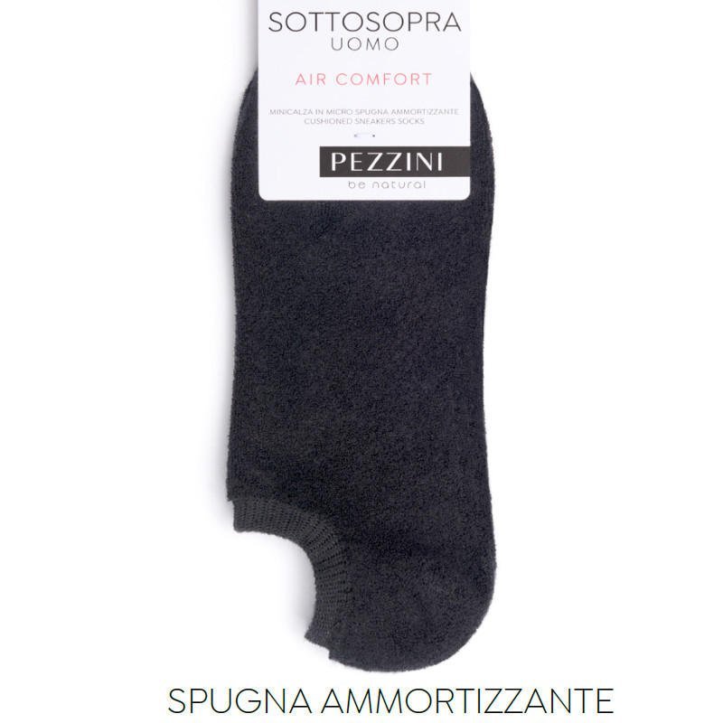 Confezione da 6 paia di calze minicalza sottosopra uomo donna unisex Pezzini Invisibile MCZ - 600 - Caos Intimo Donna - Uomo - Bambini - Casa - Pezzini