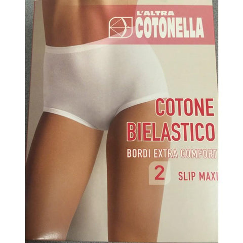 Confezione di 12 slip culotte Cotonella per donna modello Maxi in cotone bielastico GD107 - Caos Intimo Donna - Uomo - Bambini - Casa - Cotonella