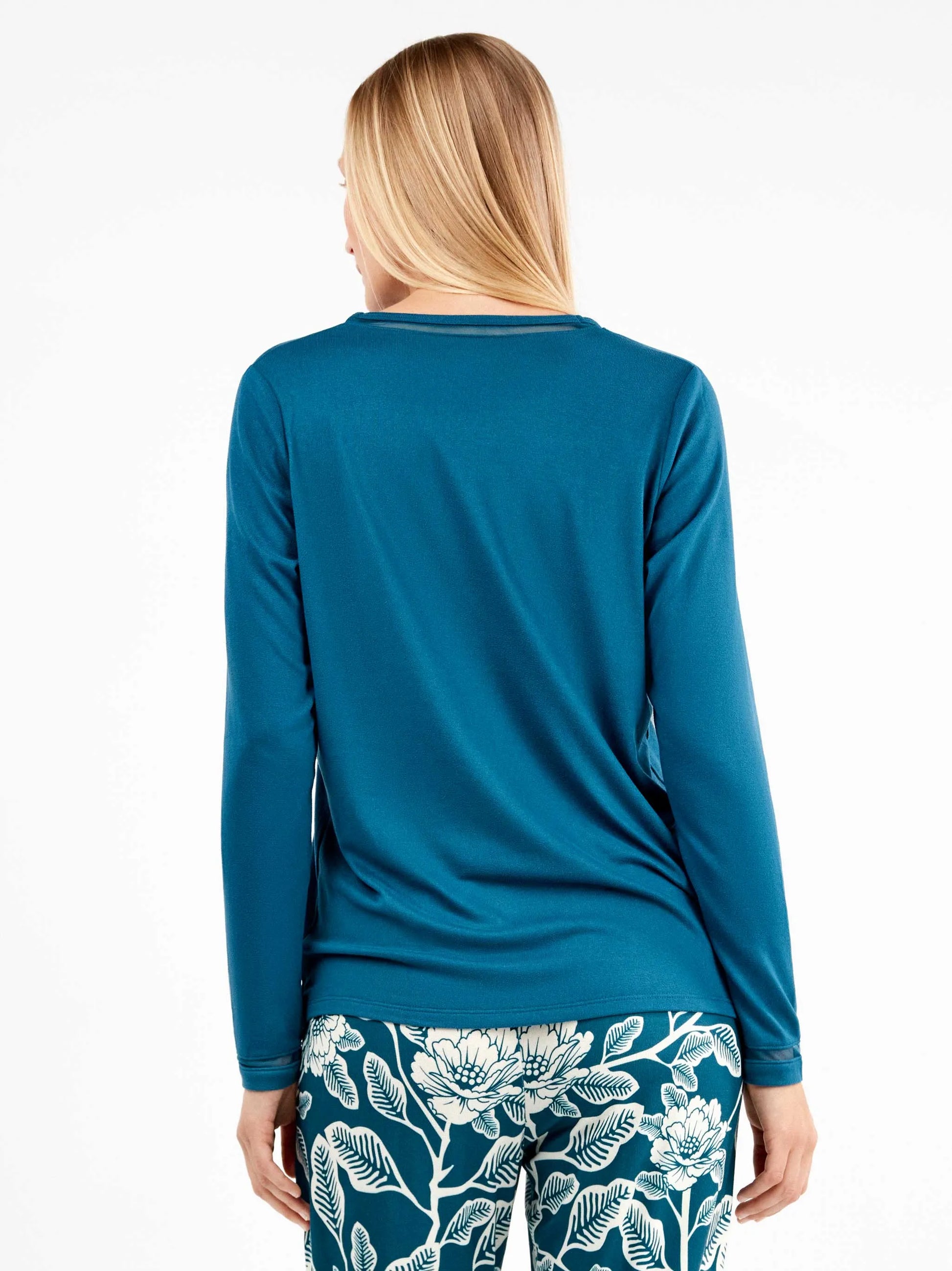 Pigiama donna Gisela girocollo in maglia calda 20310