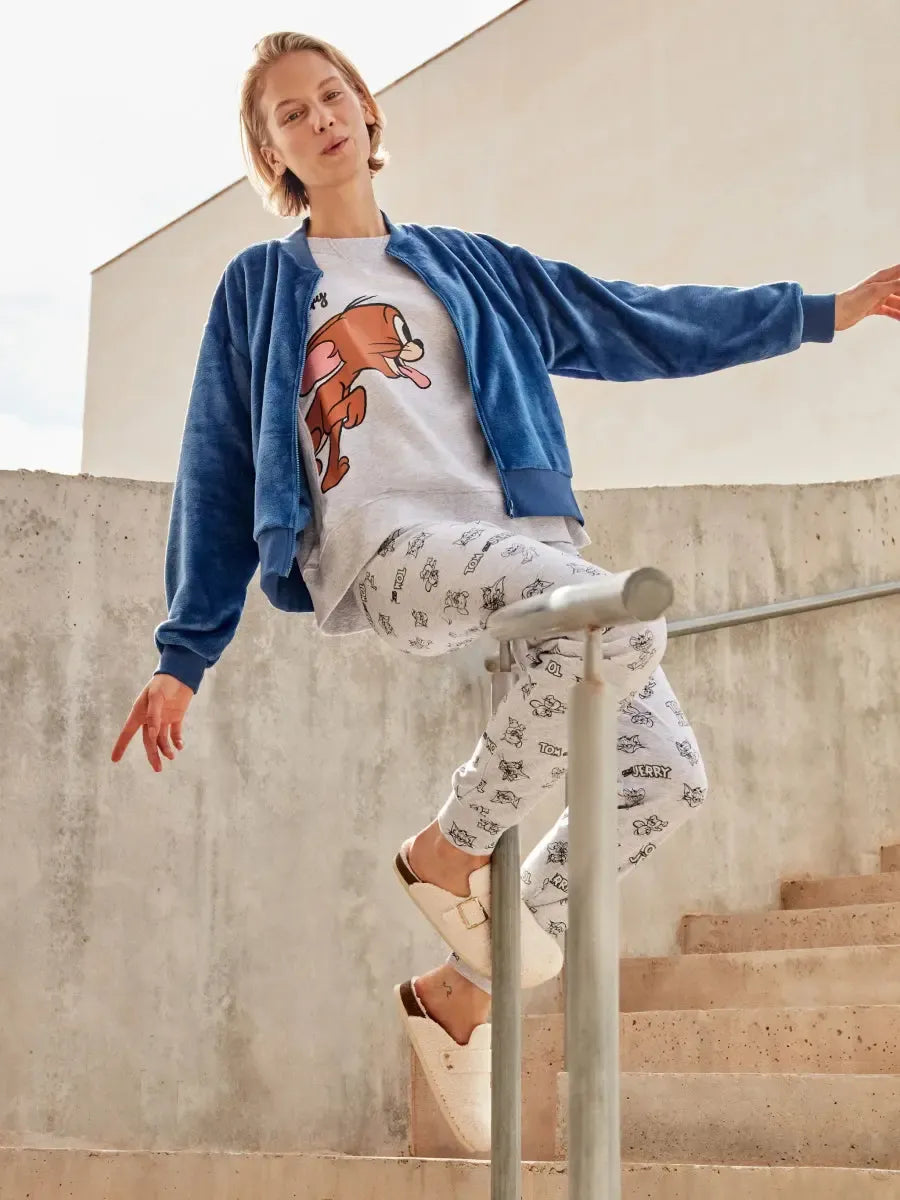 Giacca donna Gisela bomber in tessuto peluche 20367 - Caos Intimo Donna - Uomo - Bambini - Casa - Gisela