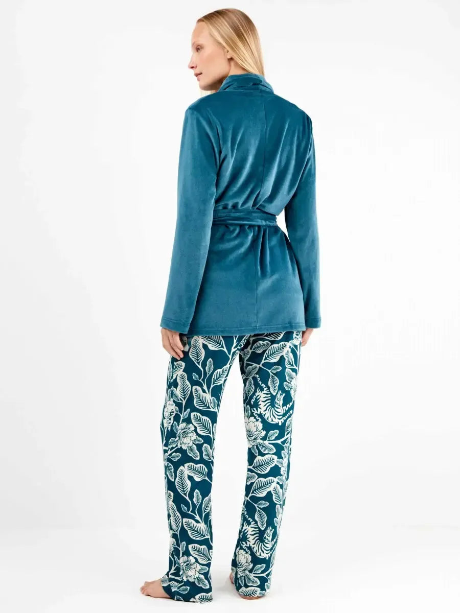 Giacca donna Gisela con cintura in ciniglia elasticizzata 20309 - Caos Intimo Donna - Uomo - Bambini - Casa - Gisela