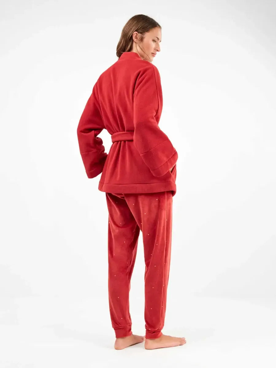 Giacca donna Gisela con cintura in pile 20324 - Caos Intimo Donna - Uomo - Bambini - Casa - Gisela