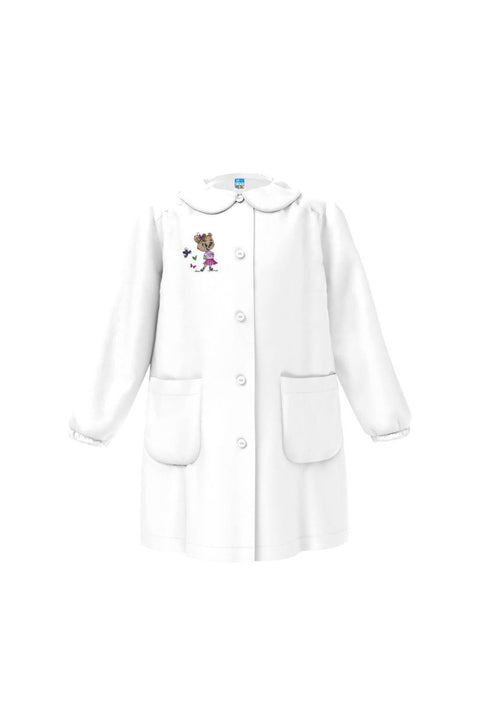 Grembiule asilo bambina con abbottonatura centrale Siggi made in Italy ricamo Orsetto 3567 - Caos Intimo Donna - Uomo - Bambini - Casa - Siggi