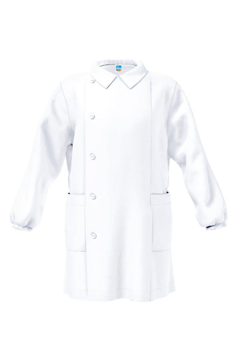 Grembiule bianco asilo bambino con abbottonatura laterale Siggi senza ricamo 1961 - Caos Intimo Donna - Uomo - Bambini - Casa - Siggi