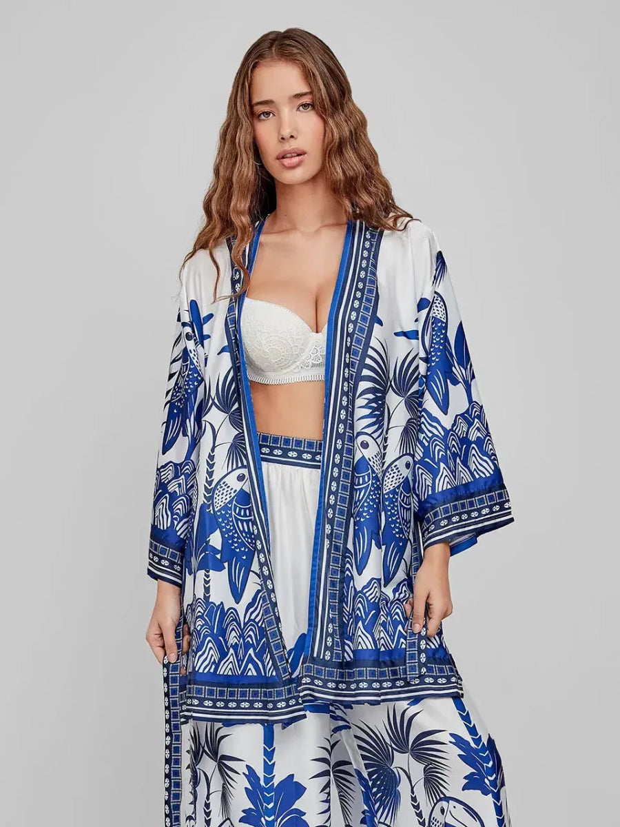 Kimono raso donna Gisela aperta 20265 - Caos Intimo Donna - Uomo - Bambini - Casa - Gisela