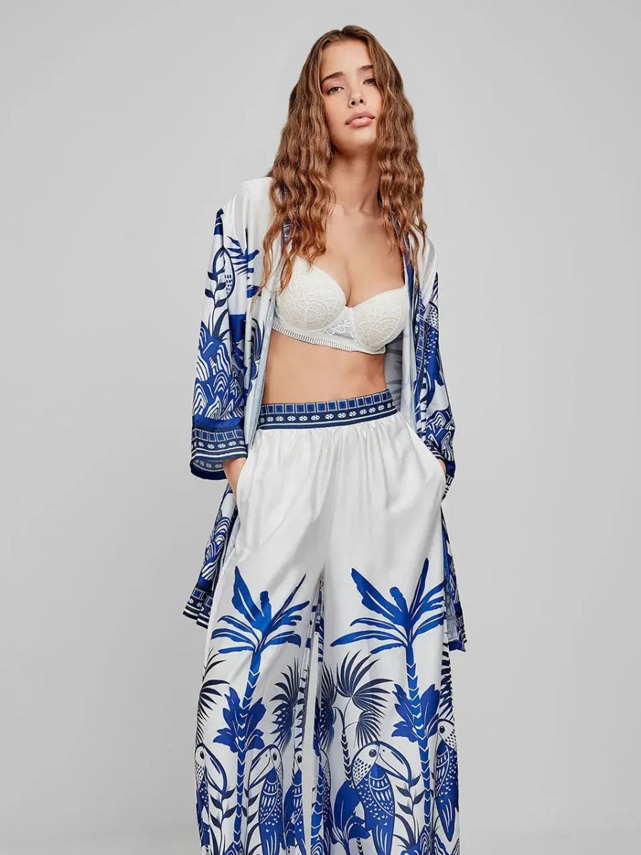 Kimono raso donna Gisela aperta 20265 - Caos Intimo Donna - Uomo - Bambini - Casa - Gisela