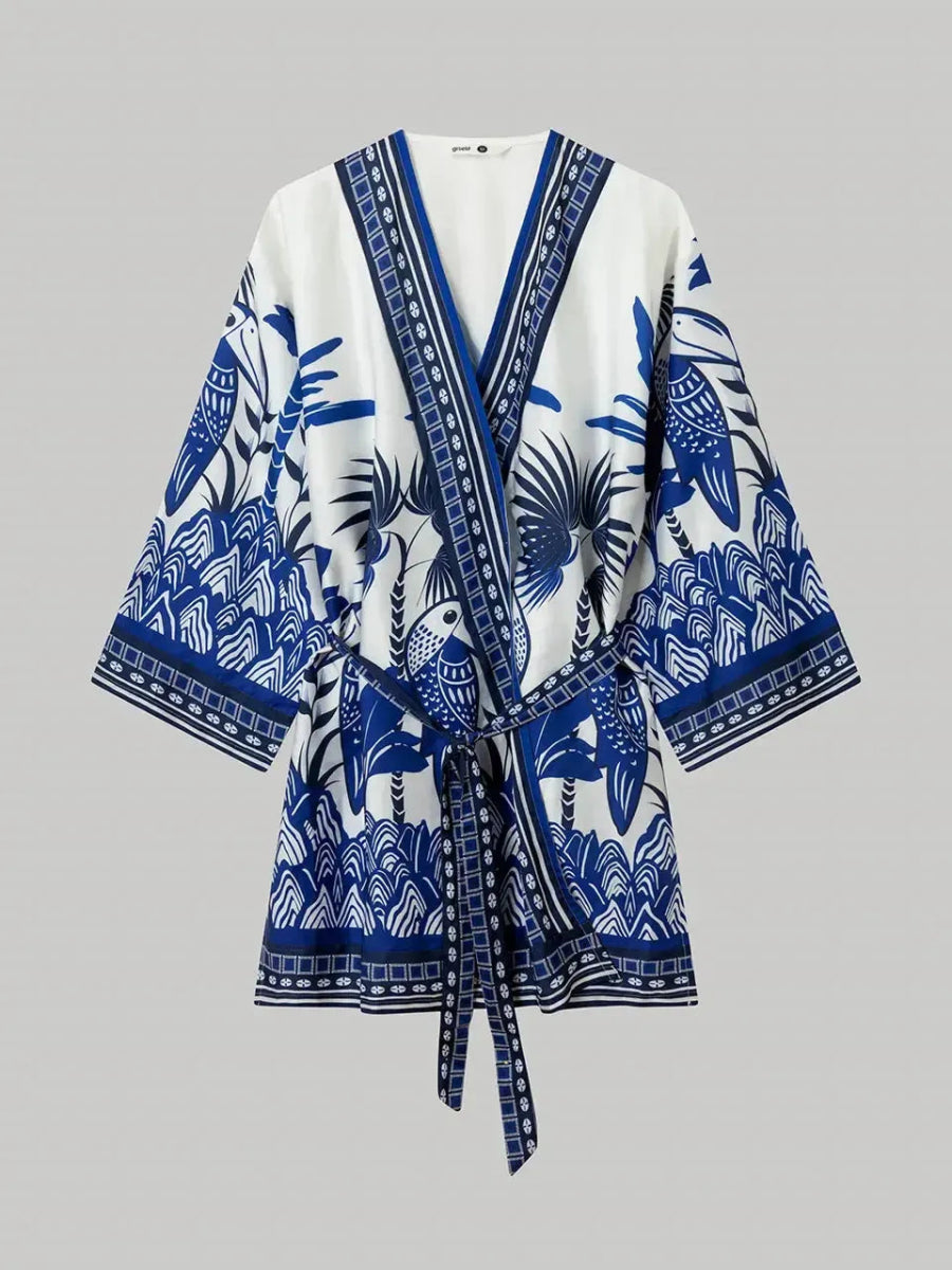 Kimono raso donna Gisela aperta 20265 - Caos Intimo Donna - Uomo - Bambini - Casa - Gisela