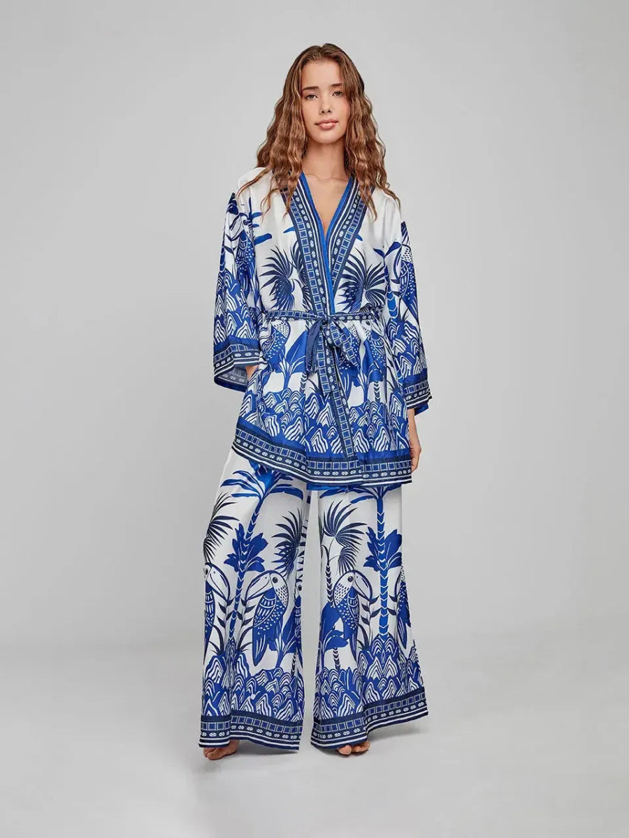 Kimono raso donna Gisela aperta 20265 - Caos Intimo Donna - Uomo - Bambini - Casa - Gisela