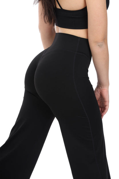 Leggings nero a gamba larga FLARE