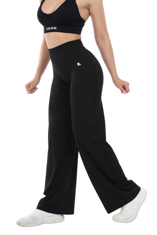 Leggings nero a gamba larga FLARE
