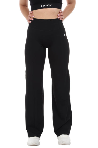 Leggings nero a gamba larga FLARE