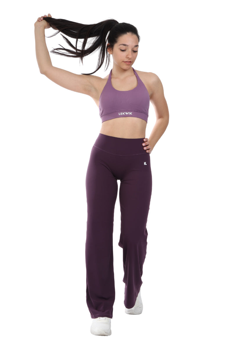 Leggings viola a gamba larga FLARE