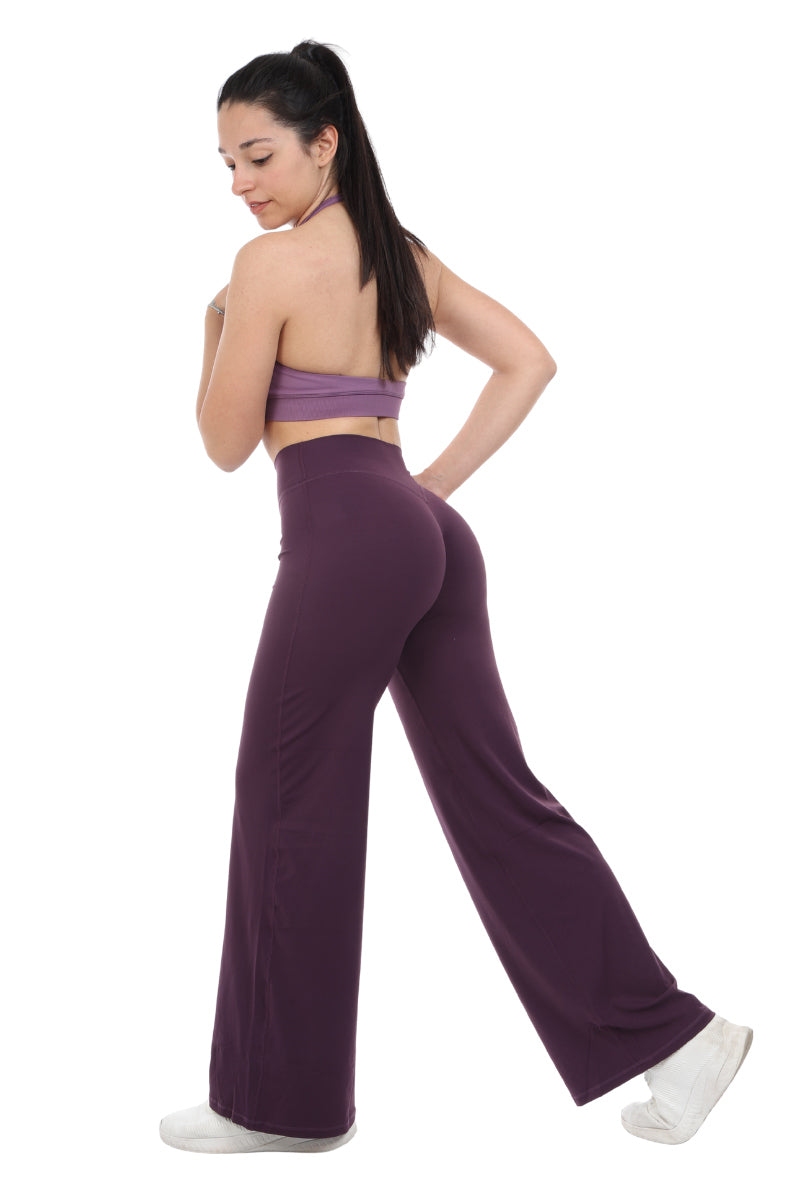 Leggings viola a gamba larga FLARE