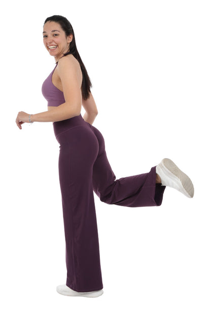 Leggings viola a gamba larga FLARE