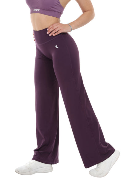 Leggings viola a gamba larga FLARE