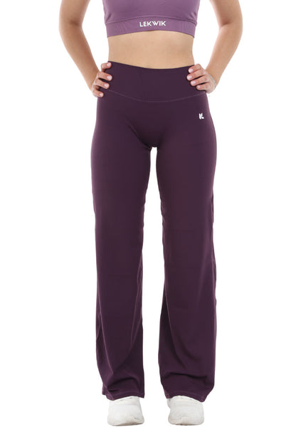 Leggings viola a gamba larga FLARE