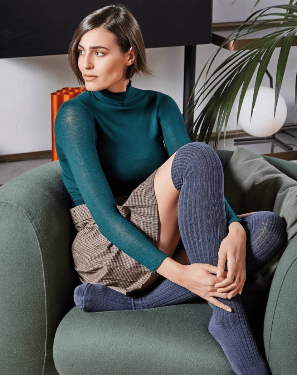 Maglia donna manica lunga dolcevita Sublyme in modal cashmere ultra light 1410 - Caos Intimo Donna - Uomo - Bambini - Casa - Sublyme