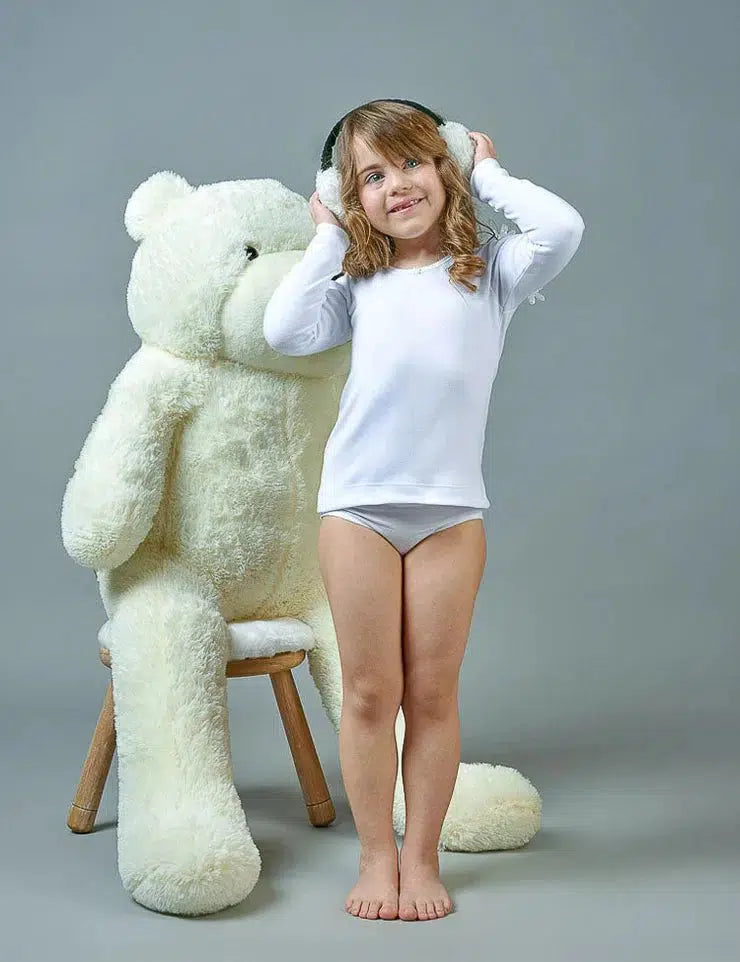 Maglia manica lunga bambina Bimbissimi in cotone felpato TL311 - Caos Intimo Donna - Uomo - Bambini - Casa - BImbissimi