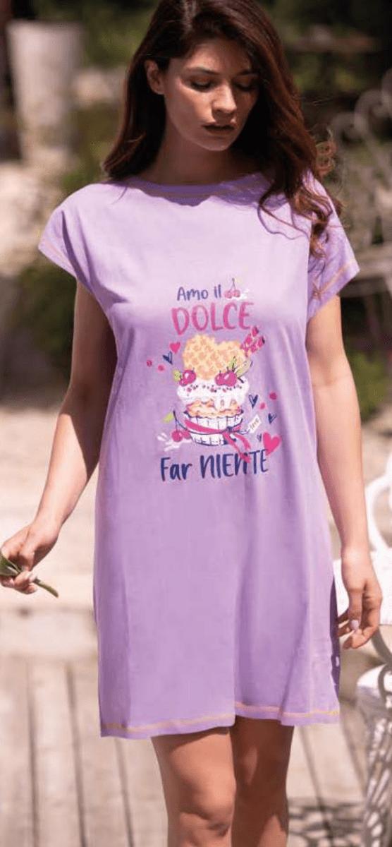 Maxi maglia in cotone mezza manica Sièlei MT45 - Caos Intimo Donna - Uomo - Bambini - Casa - Sièlei