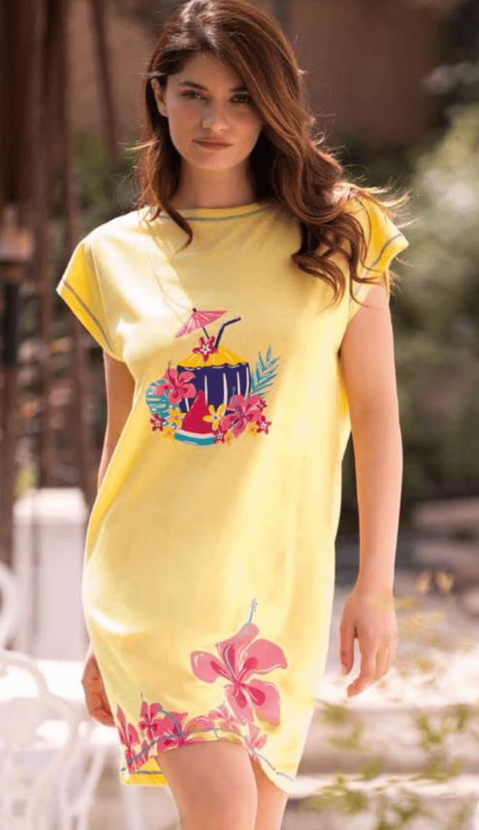 Maxi maglia in cotone mezza manica Sièlei MT46 - Caos Intimo Donna - Uomo - Bambini - Casa - Sièlei