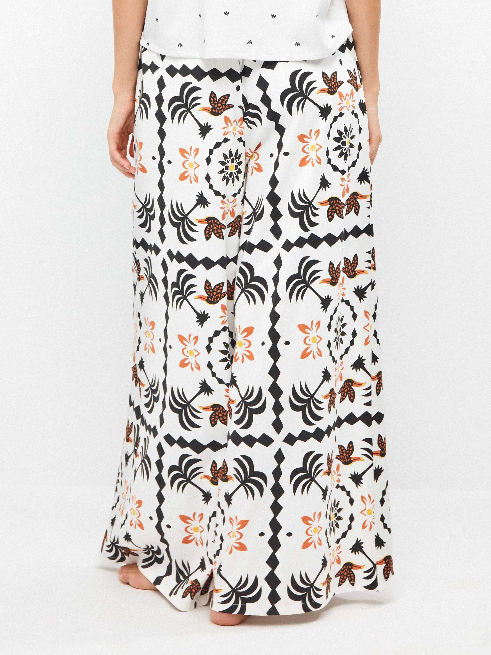 Pigiama donna manica corta a V modal e pantaloni lunghi in viscosa Gisela 20374/20387