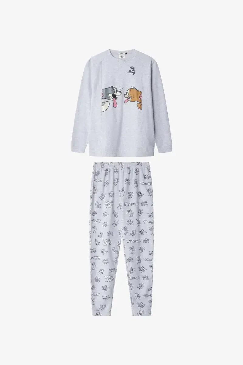 Pigiama bambini Gisela girocollo in caldo cotone Tom & Jerry 20349 - Caos Intimo Donna - Uomo - Bambini - Casa - Gisela