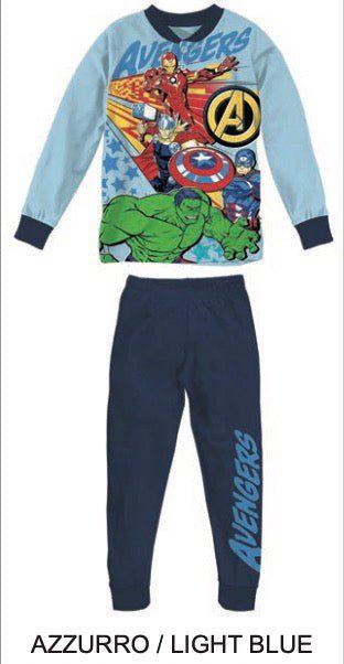 Pigiama caldo cotone Avengers Marvel interlock bambino baby MV40G7401 - Caos Intimo Donna - Uomo - Bambini - Casa - Marvel
