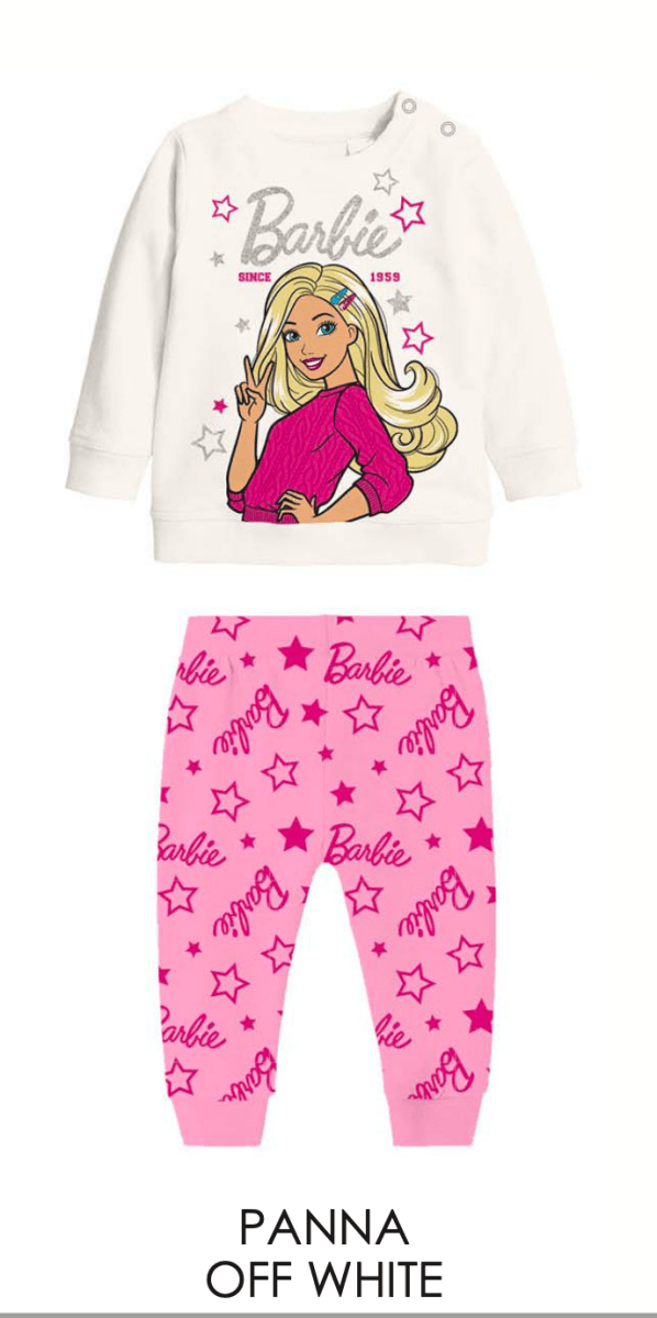 Pigiama caldo cotone Barbie interlock neonata baby MT32K2054 - Caos Intimo Donna - Uomo - Bambini - Casa - Sabor