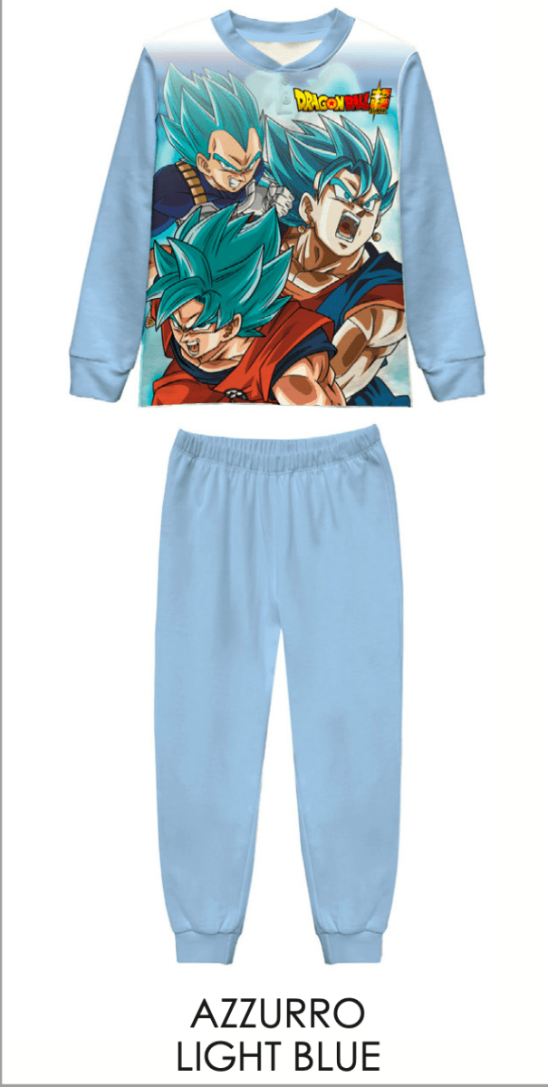 Pigiama caldo cotone Dragon Ball interlock bambino baby DB40Z1692 - Caos Intimo Donna - Uomo - Bambini - Casa - Disney