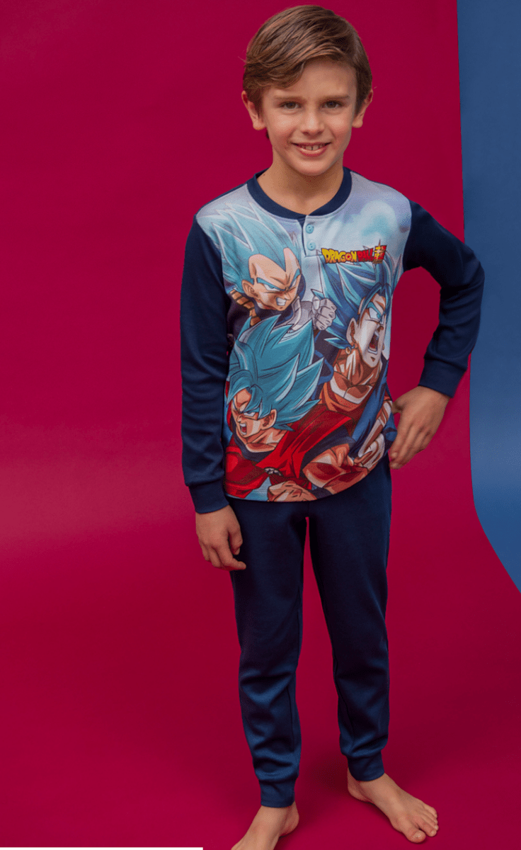 Pigiama caldo cotone Dragon Ball interlock bambino baby DB40Z1692 - Caos Intimo Donna - Uomo - Bambini - Casa - Disney