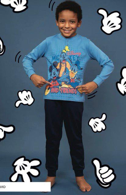 Pigiama caldo cotone Mickey Mouse Disney interlock bambino baby DY40G7410 - Caos Intimo Donna - Uomo - Bambini - Casa - Disney