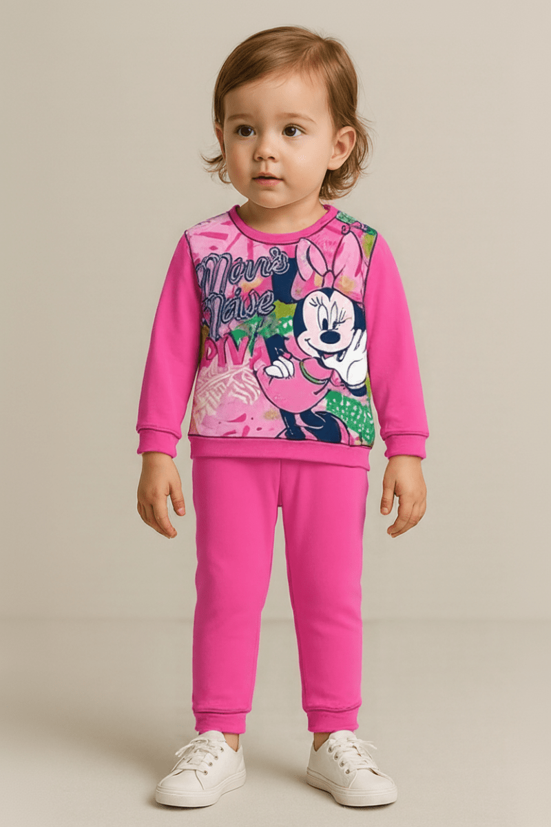 Pigiama caldo cotone Minnie Disney bambina neonato baby 4111 - Caos Intimo Donna - Uomo - Bambini - Casa - Disney