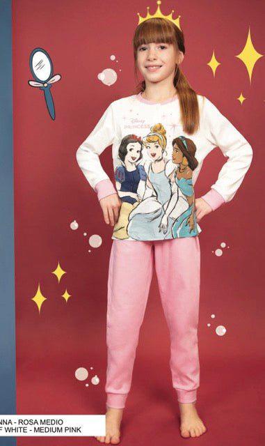 Pigiama caldo cotone Principesse Disney interlock bambina baby DY50A6374 - Caos Intimo Donna - Uomo - Bambini - Casa - Disney