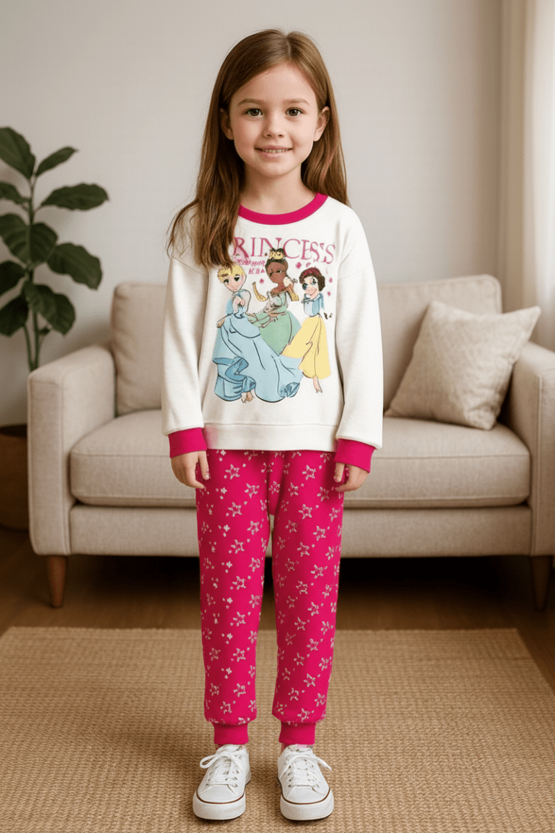 Pigiama caldo cotone Principesse Disney interlock neonata baby DY32A1438 - Caos Intimo Donna - Uomo - Bambini - Casa - Disney