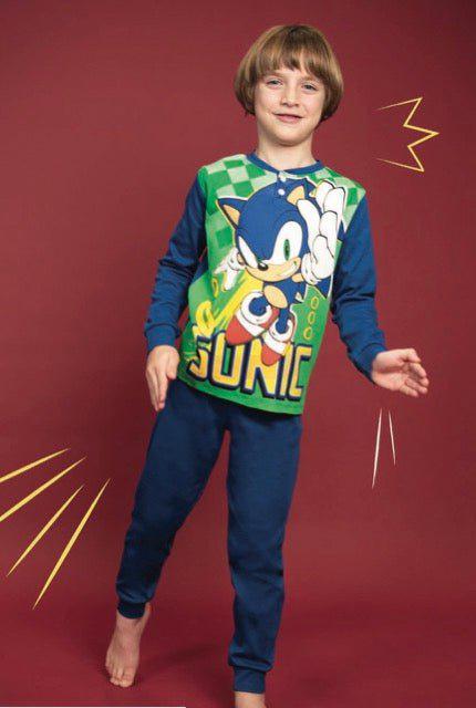 Pigiama caldo cotone Sonic interlock bambino baby SC40G7407 - Caos Intimo Donna - Uomo - Bambini - Casa - Disney