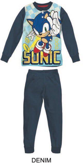 Pigiama caldo cotone Sonic interlock bambino baby SC40G7407 - Caos Intimo Donna - Uomo - Bambini - Casa - Disney