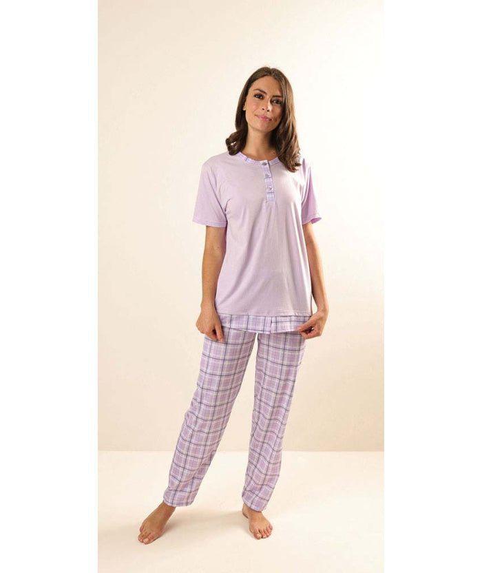 Pigiama conformato donna Jersey mezza manica serafino Gary puro cotone Z50022CONF - Caos Intimo Donna - Uomo - Bambini - Casa - Gary