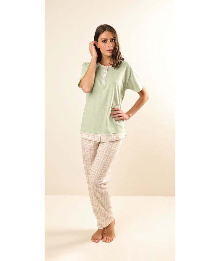 Pigiama conformato donna Jersey mezza manica serafino Gary puro cotone Z50022CONF - Caos Intimo Donna - Uomo - Bambini - Casa - Gary