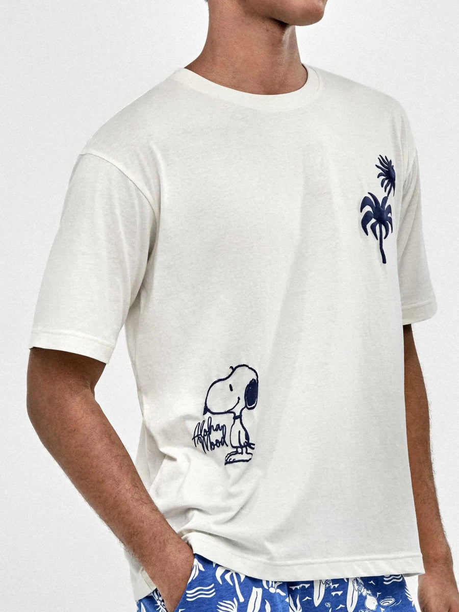 Pigiama corto uomo cotone Peanuts Gisela 20408 - Caos Intimo Donna - Uomo - Bambini - Casa - Gisela