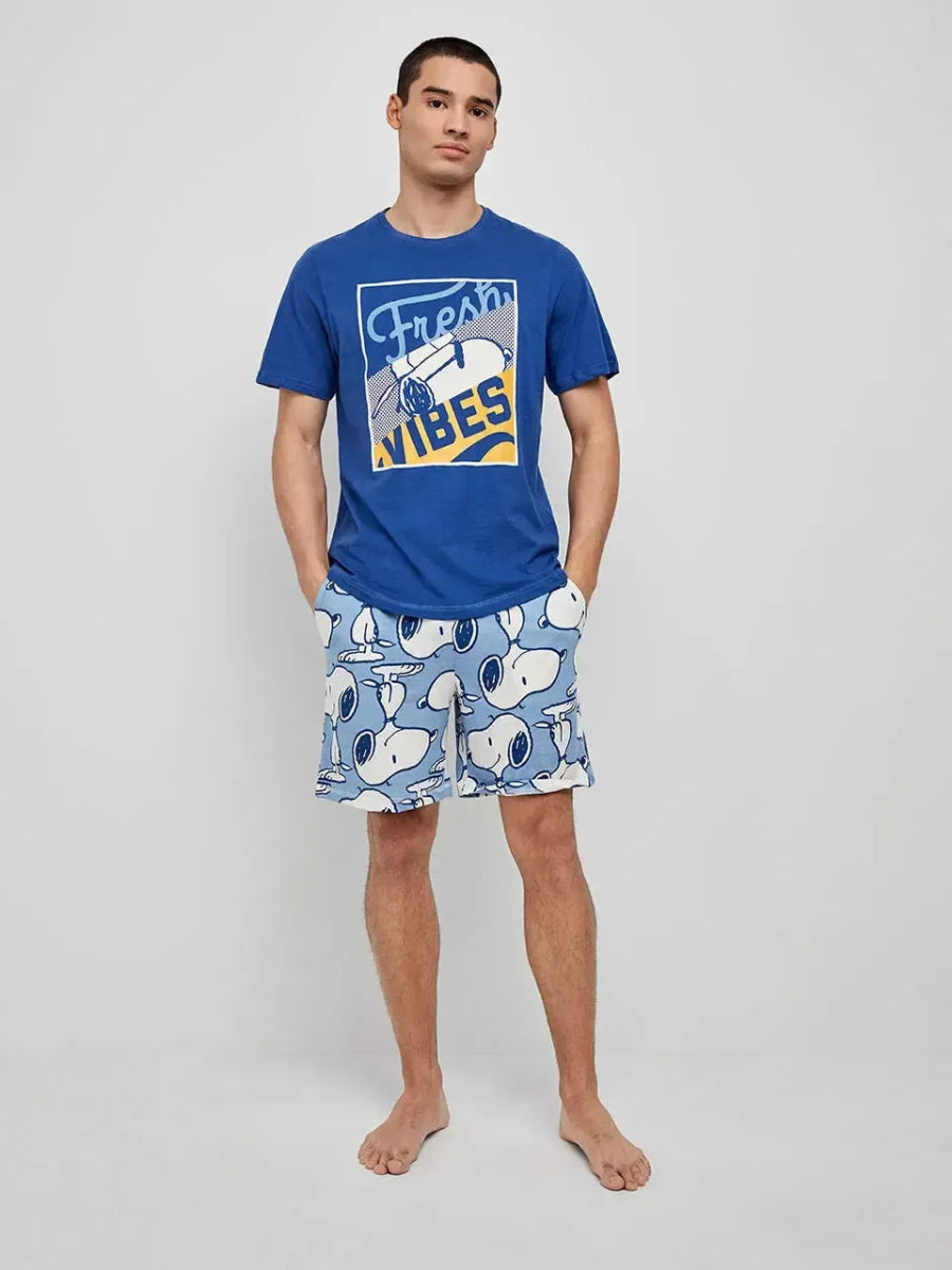 Pigiama corto uomo cotone Peanuts Gisela 2/20284 - Caos Intimo Donna - Uomo - Bambini - Casa - Gisela