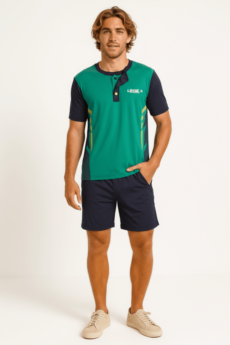 Pigiama corto uomo Legea 100% cotone PG49607 - Caos Intimo Donna - Uomo - Bambini - Casa - Legea