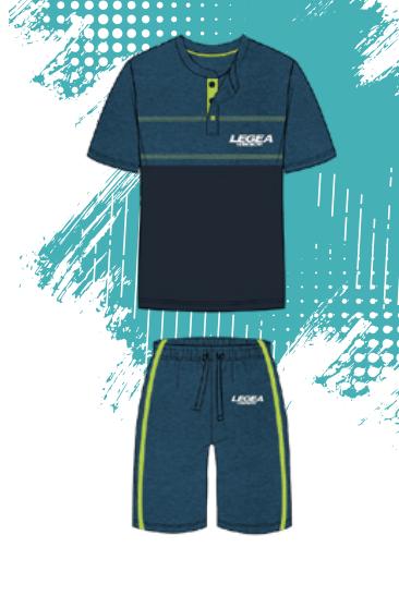 Pigiama corto uomo Legea 100% cotone PG49637 - Caos Intimo Donna - Uomo - Bambini - Casa - Legea