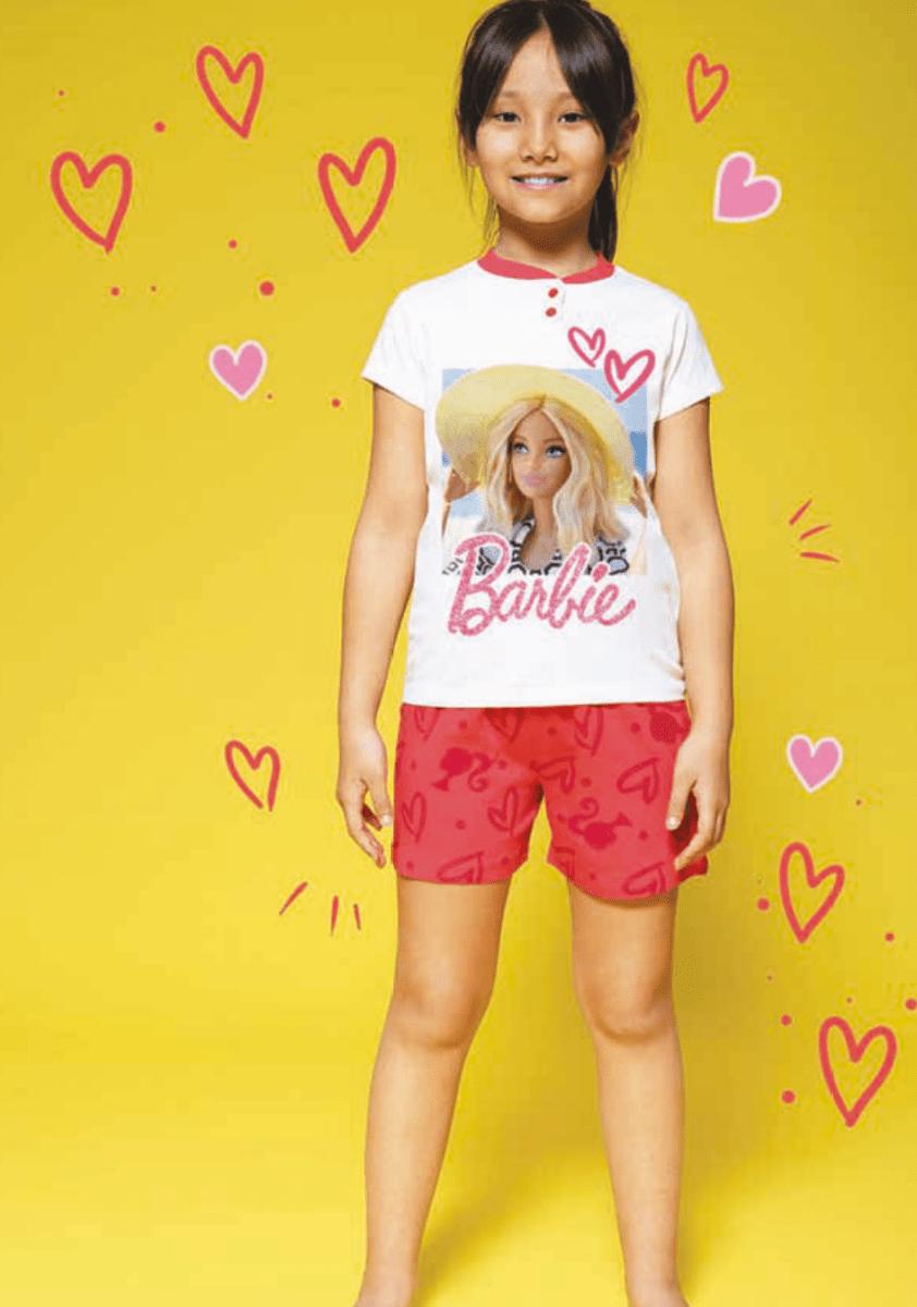 Pigiama cotone Barbie estivo bambina MT50L0753 - Caos Intimo Donna - Uomo - Bambini - Casa - Disney