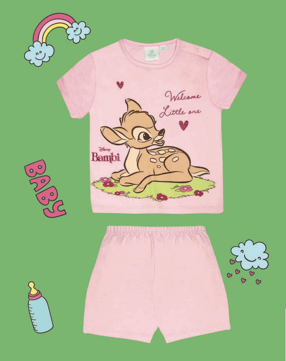 Pigiama cotone estivo Bambi Disney neonata baby DY32B2401 - Caos Intimo Donna - Uomo - Bambini - Casa - Disney
