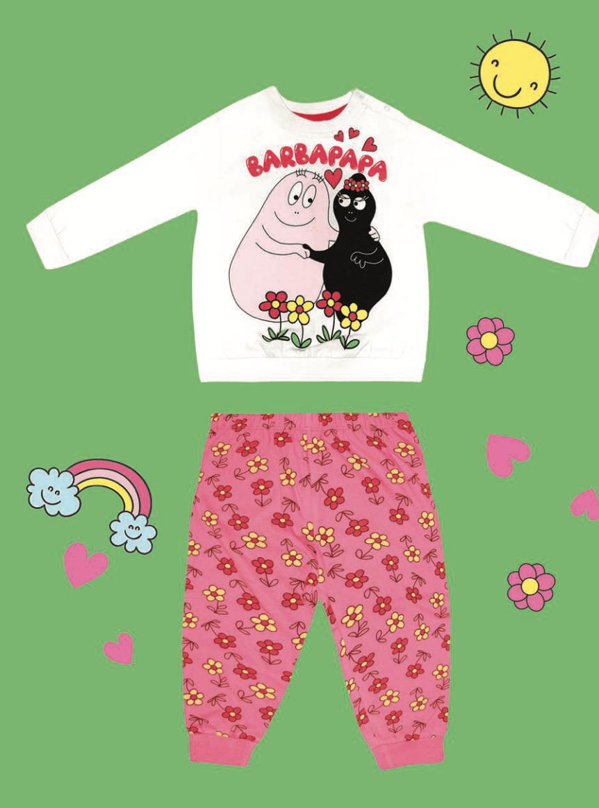 Pigiama cotone estivo Barbapapa Disney neonata baby BP32B2398 - Caos Intimo Donna - Uomo - Bambini - Casa - Disney