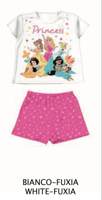 Pigiama cotone estivo Princess Disney neonata baby DY34K2014 - Caos Intimo Donna - Uomo - Bambini - Casa - Disney