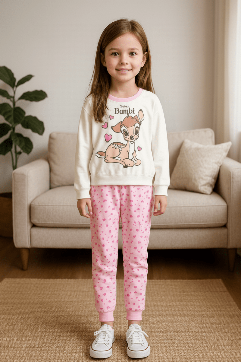 Pigiama cotone felpato Bambi Disney neonata baby DY32A6385 - Caos Intimo Donna - Uomo - Bambini - Casa - Disney