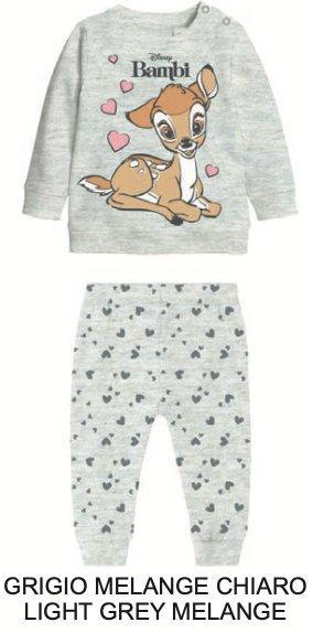 Pigiama cotone felpato Bambi Disney neonata baby DY32A6385 - Caos Intimo Donna - Uomo - Bambini - Casa - Disney